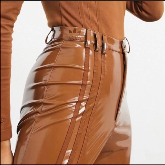 IVY PARK x Adidas Latex Pants Wild Brown Size S - Picture 4 of 15